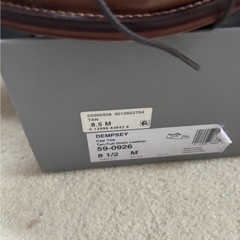Johnston & Murphy Tan Leather Wingtip Oxfords - Picture 5 of 5